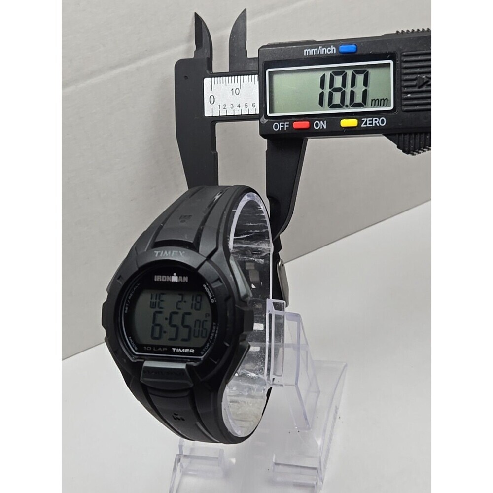 Timex Ironman Essential 10 Lap Timer Indiglo 100m Digital Mens Watch New Battery - Picture 6 of 11